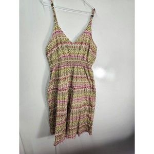 Beautiful  Gabrielle Size 3XL Woman's Multicolor Spaghetti Strap Casual Dress